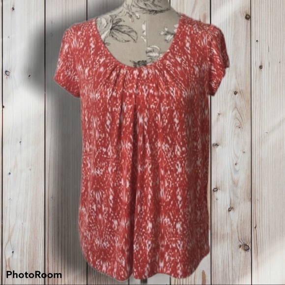 MICHAEL Kors Orange Top M - Picture 1 of 4